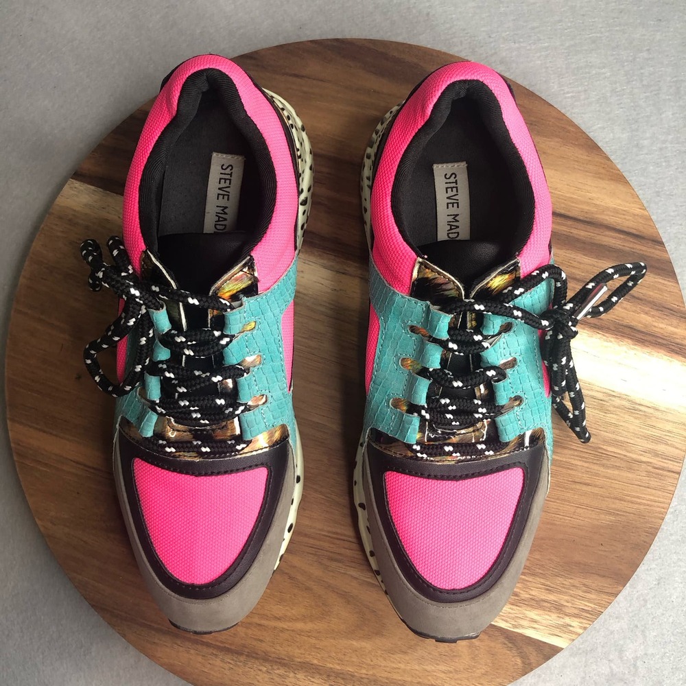 Steve Madden Women's BARRA Wedge Shoes Size 8.5‎ M Multicolor BARA01S1 - Picture 6 of 8